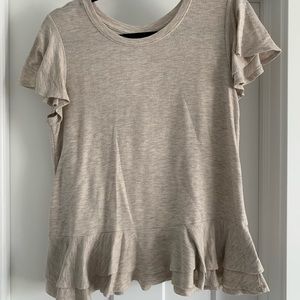 Francesca's Top - S - Ruffle Detailing